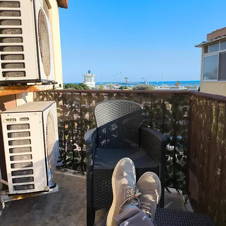 Daire Cerulean Harbour House - Wifi, Ac, 5 Minutes From The Beach, Terrace, Air Conditioning Cagliari